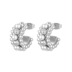 Sadaf / Earrings Pearl Silver