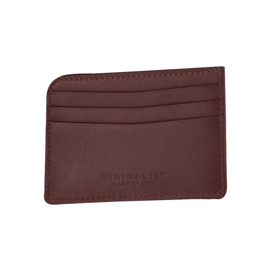 Italian Calfskin Leather Burgundy / Gold