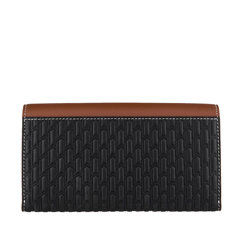 Camel Leather Black & Tan / Silver