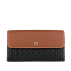 Camel Leather Black & Tan / Silver