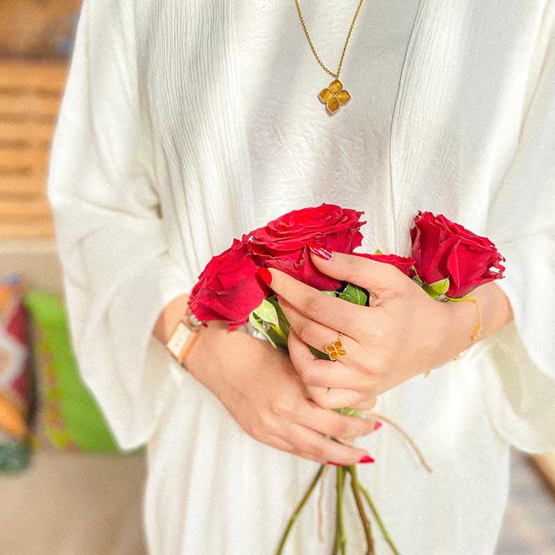 جوري / خاتم عين النمر الذهبي