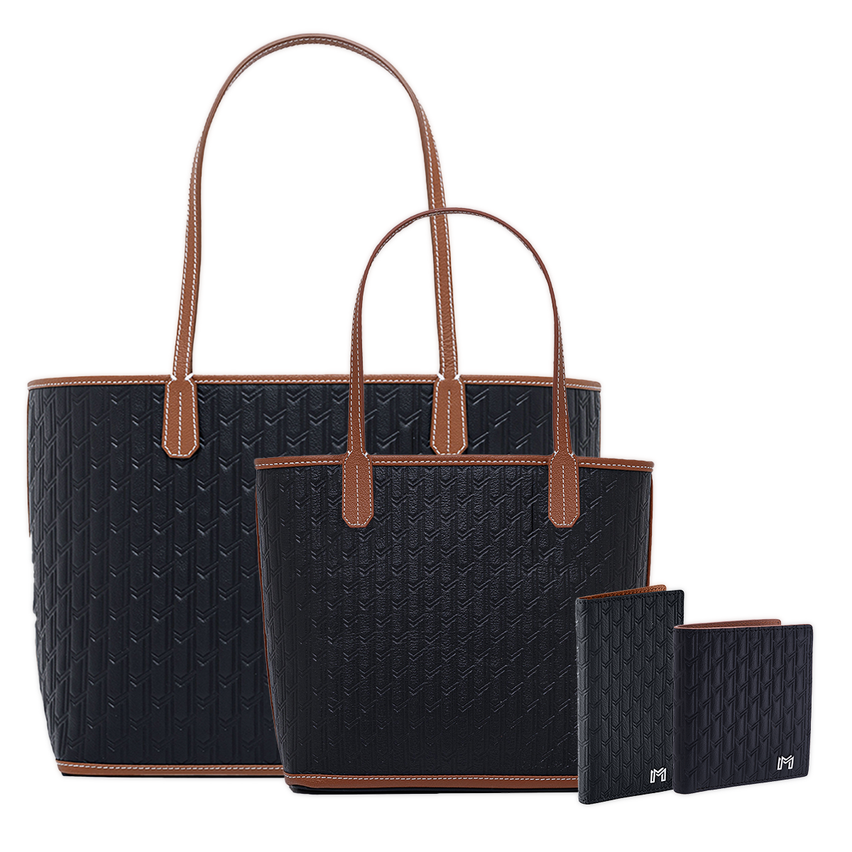 Travel Tote / Mini Tote / Long Wallet / Mini Wallet - Gift Set