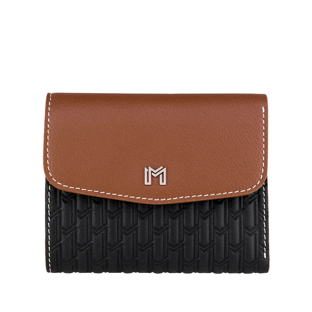 Camel Leather Black & Tan / Silver